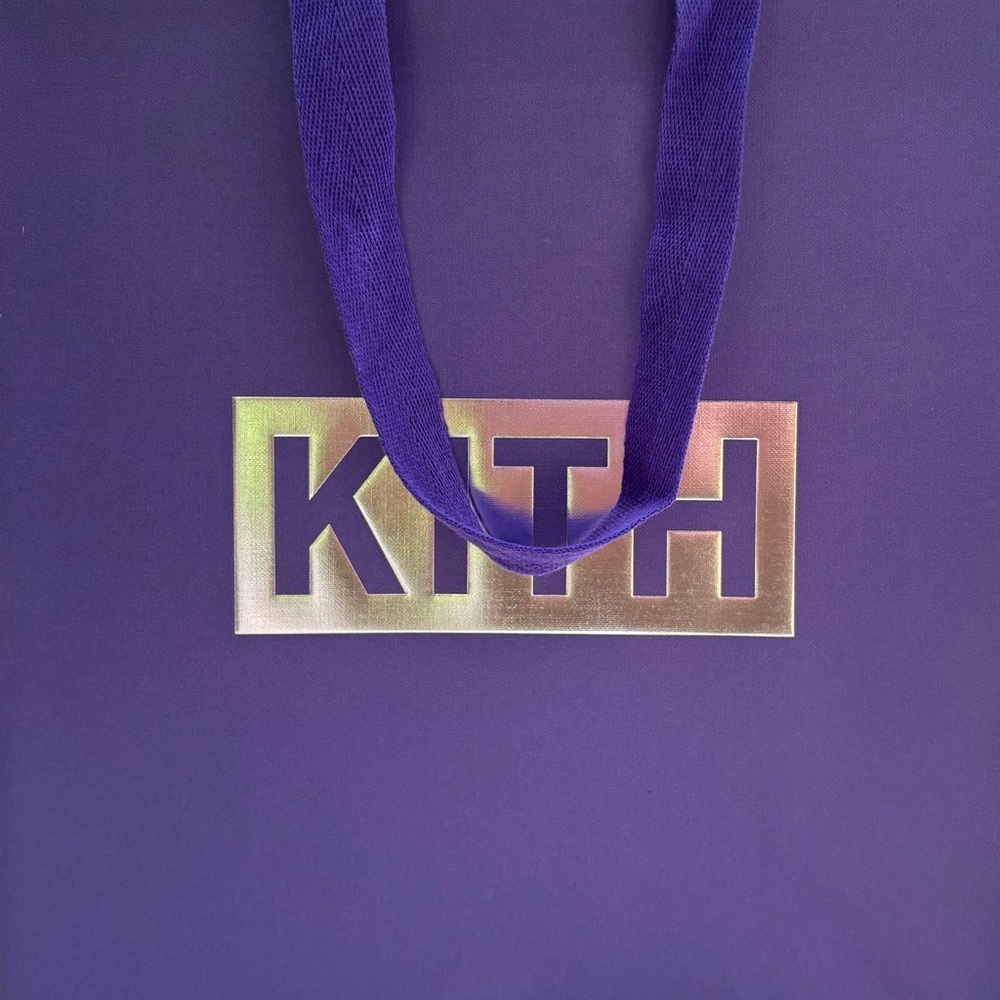 Kith Violet Tote with Gradient Logo